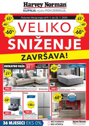 Harvey Norman katalog - 09.01.2025. - 22.01.2025.