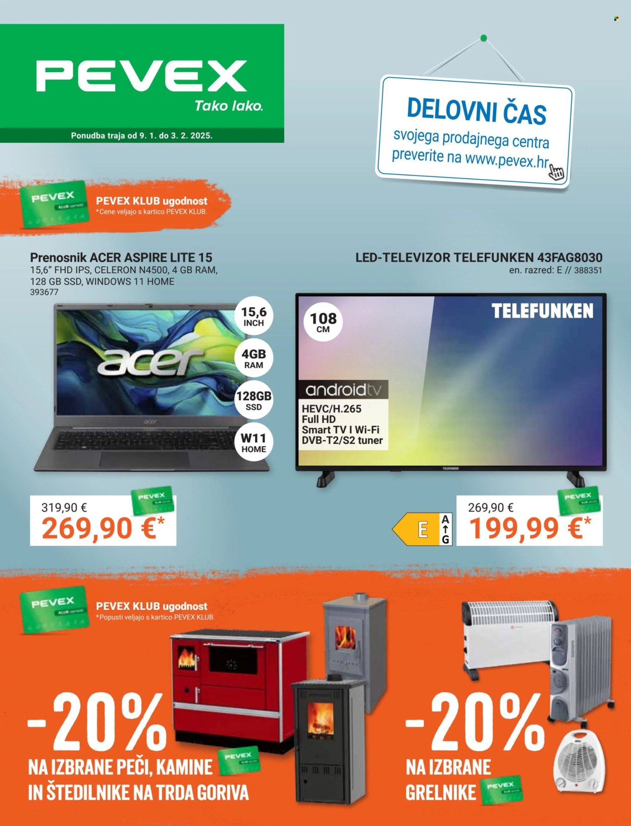 Pevex katalog - 09.01.2025. - 03.02.2025. Stranica 1