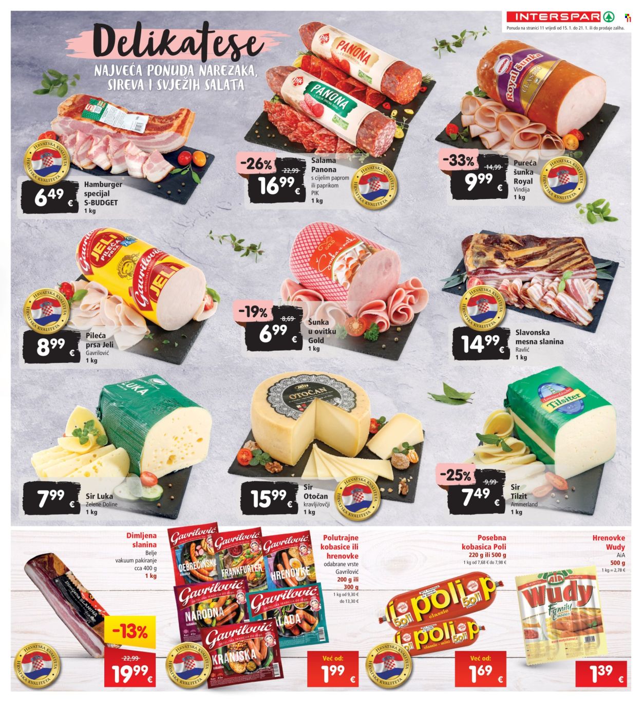INTERSPAR katalog - 15.01.2025. - 21.01.2025. Stranica 11