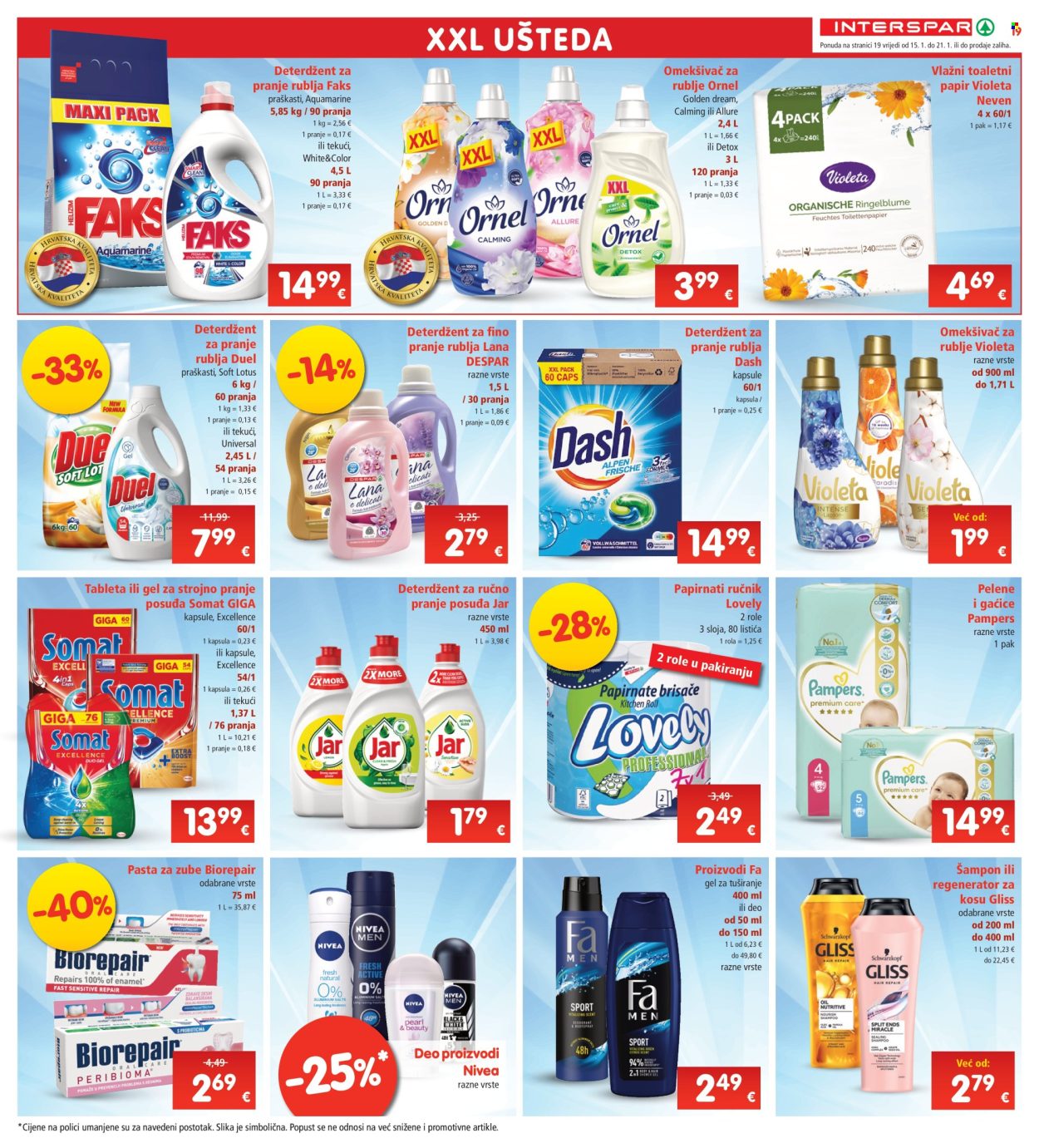 INTERSPAR katalog - 15.01.2025. - 21.01.2025. Stranica 19