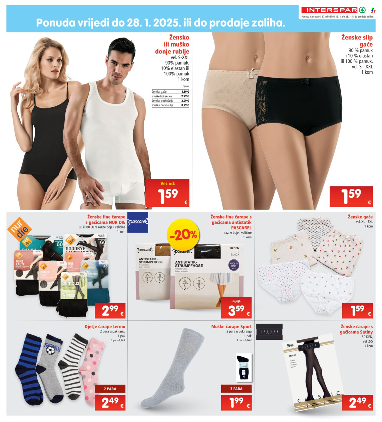 INTERSPAR katalog - 15.01.2025. - 21.01.2025. Stranica 27