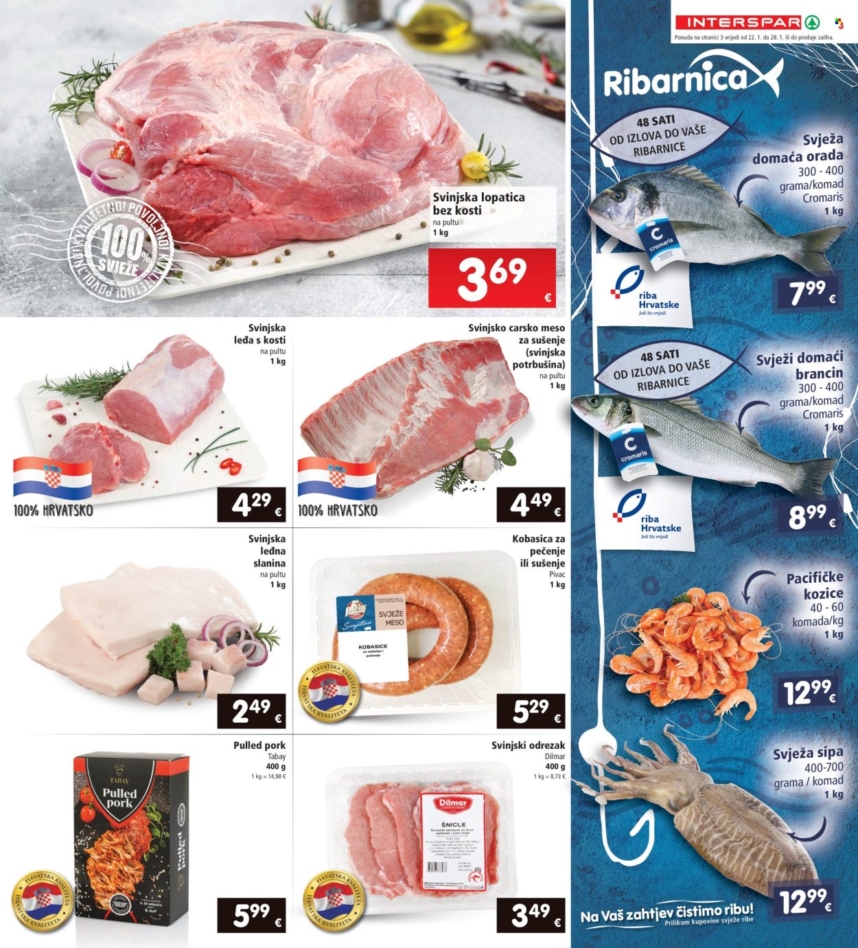 INTERSPAR katalog - 22.01.2025. - 28.01.2025. Stranica 3