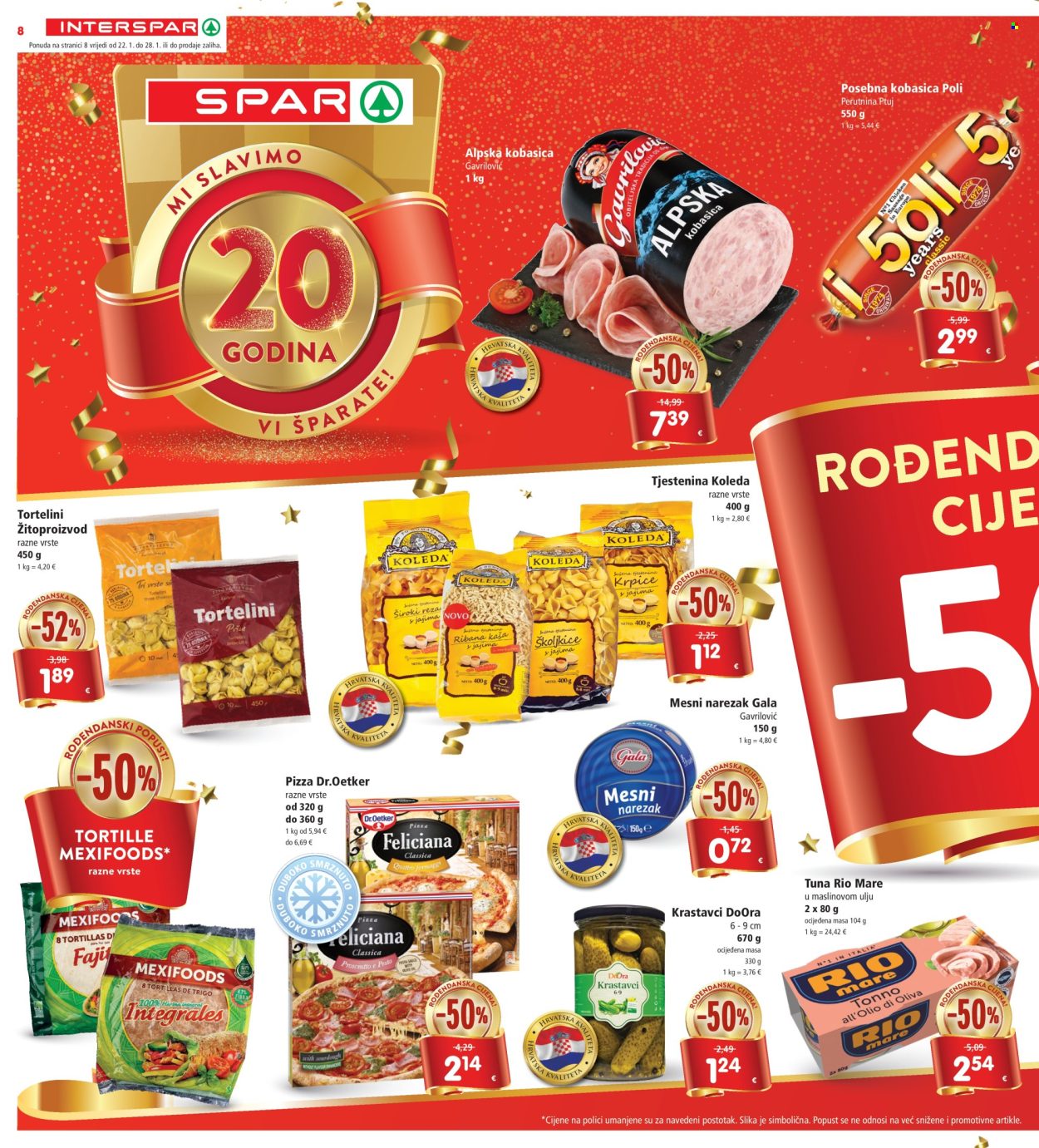 INTERSPAR katalog - 22.01.2025. - 28.01.2025. Stranica 8