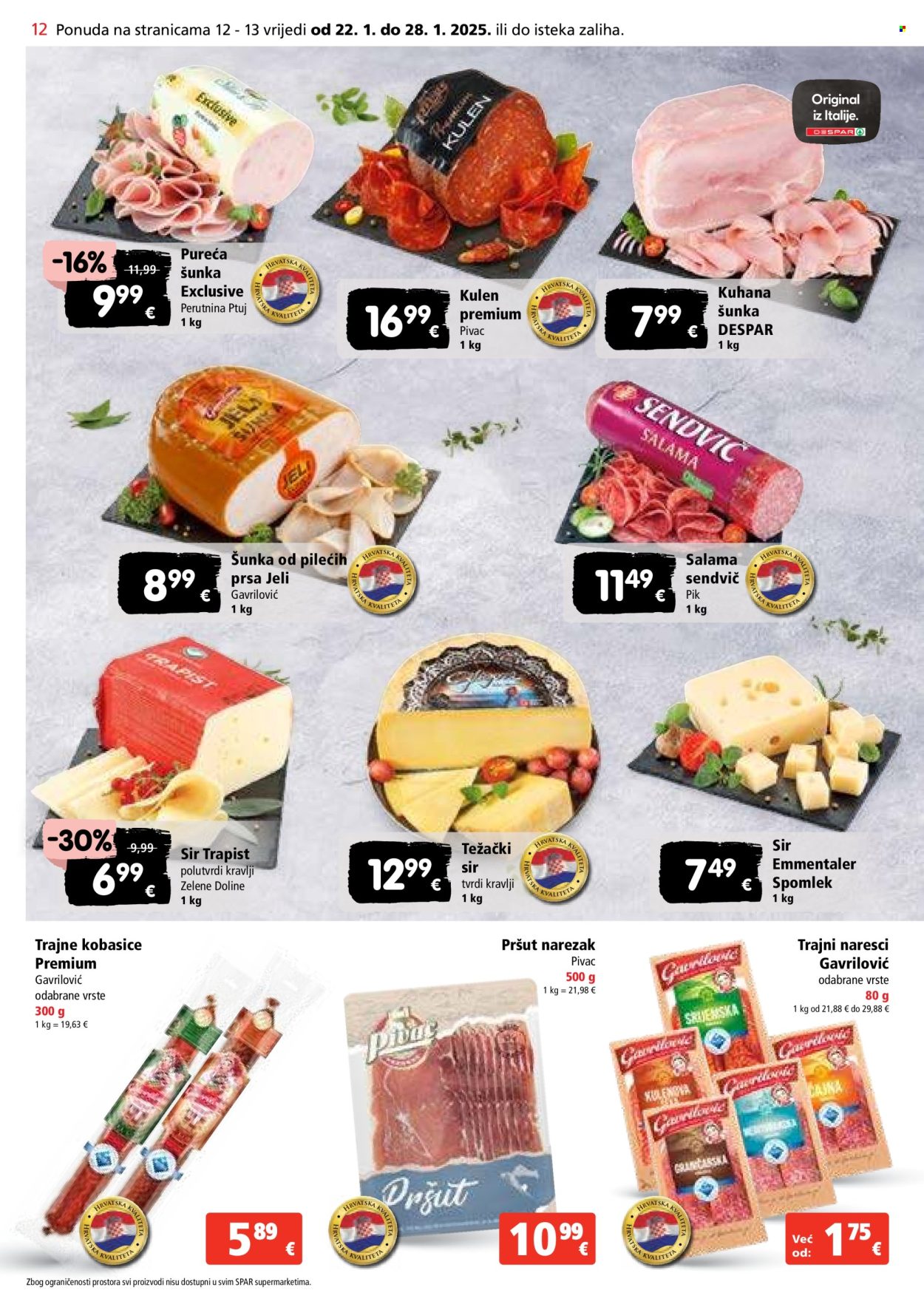 SPAR katalog - 22.01.2025. - 28.01.2025. Stranica 12