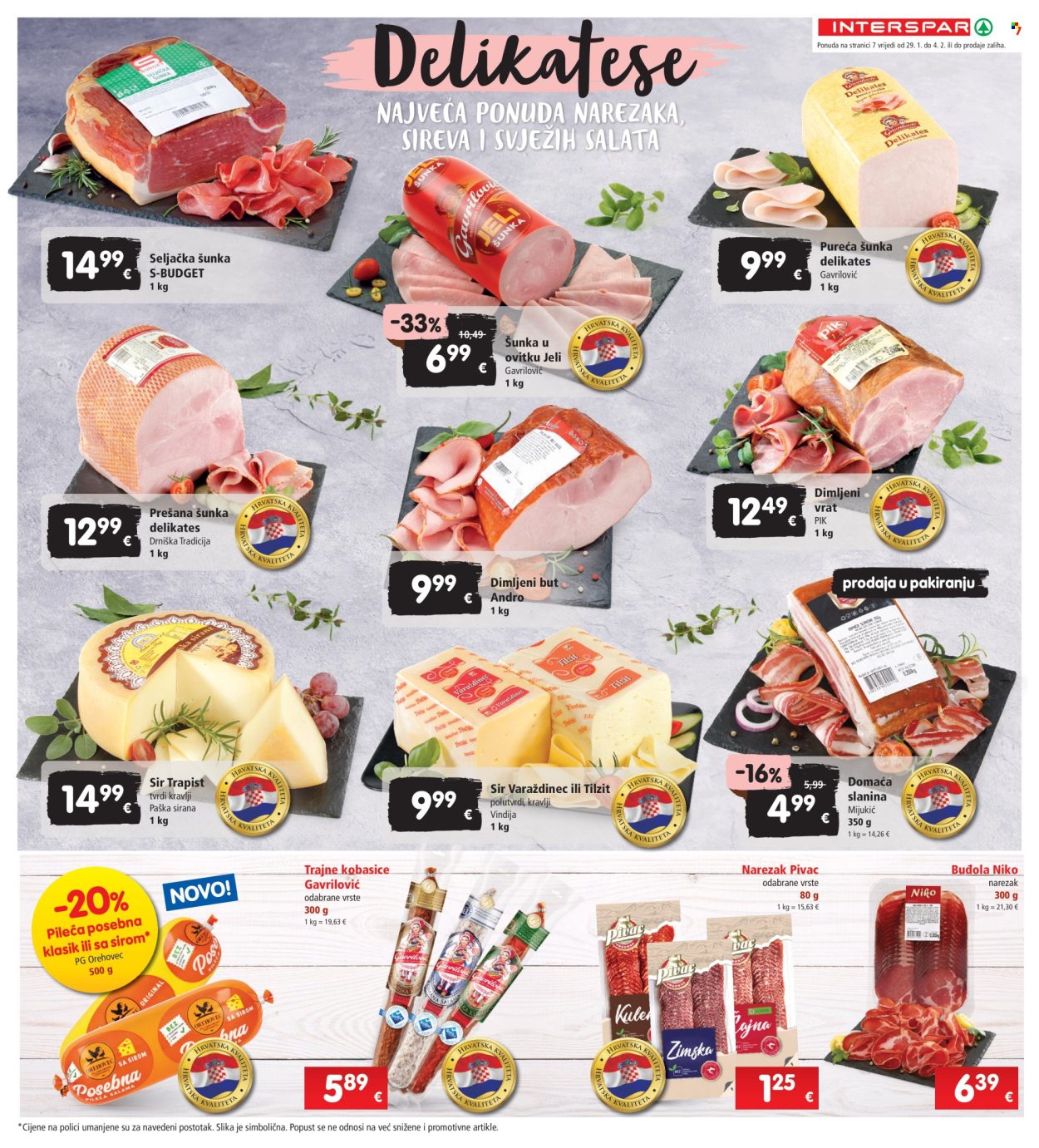INTERSPAR katalog - 29.01.2025. - 04.02.2025. Stranica 7