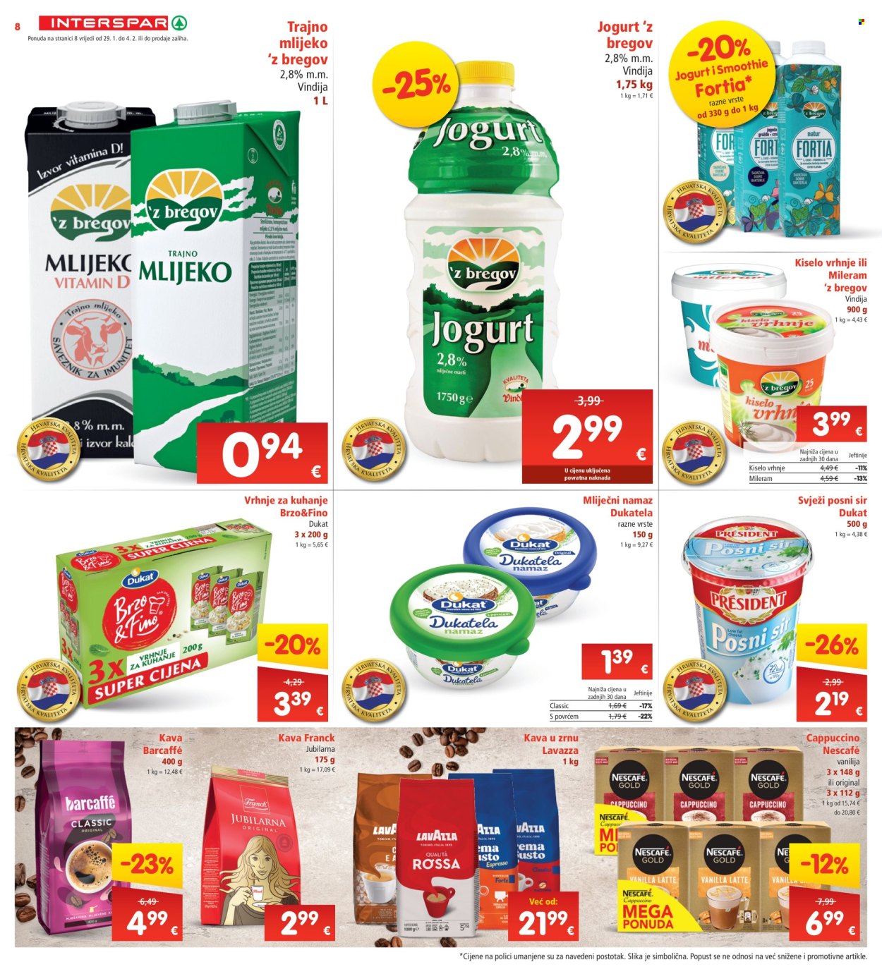 INTERSPAR katalog - 29.01.2025. - 04.02.2025. Stranica 8
