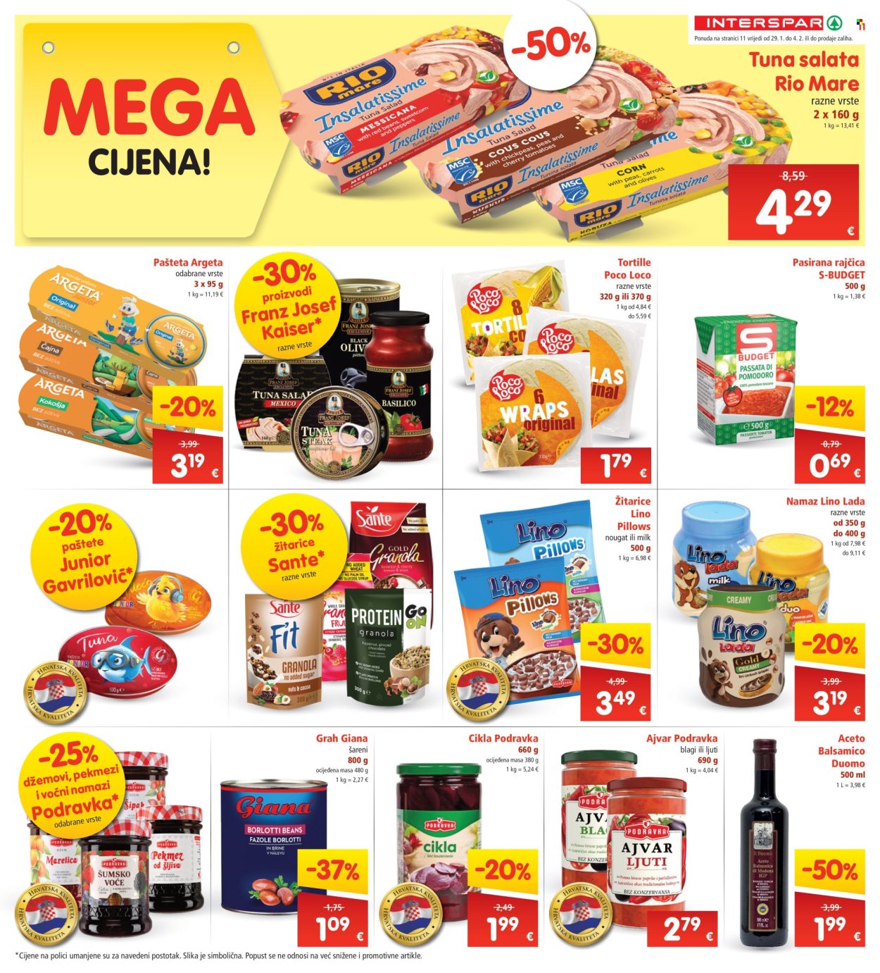 INTERSPAR katalog - 29.01.2025. - 04.02.2025. Stranica 11