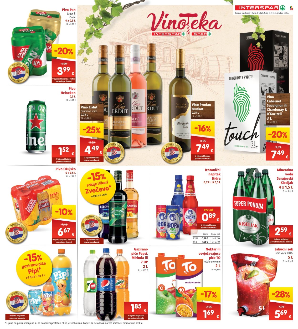 INTERSPAR katalog - 29.01.2025. - 04.02.2025. Stranica 13