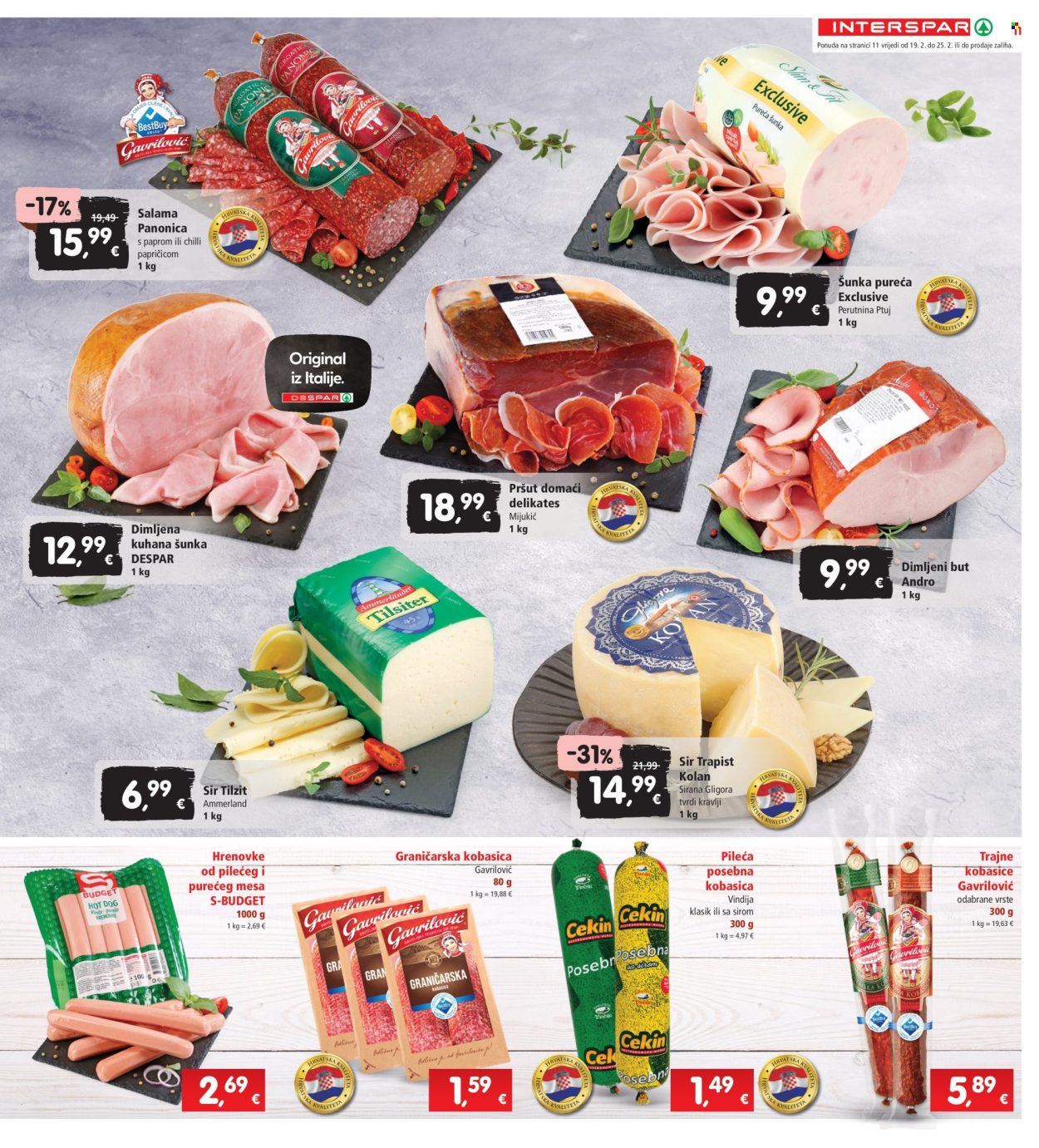 INTERSPAR katalog - 19.02.2025. - 25.02.2025. Stranica 11