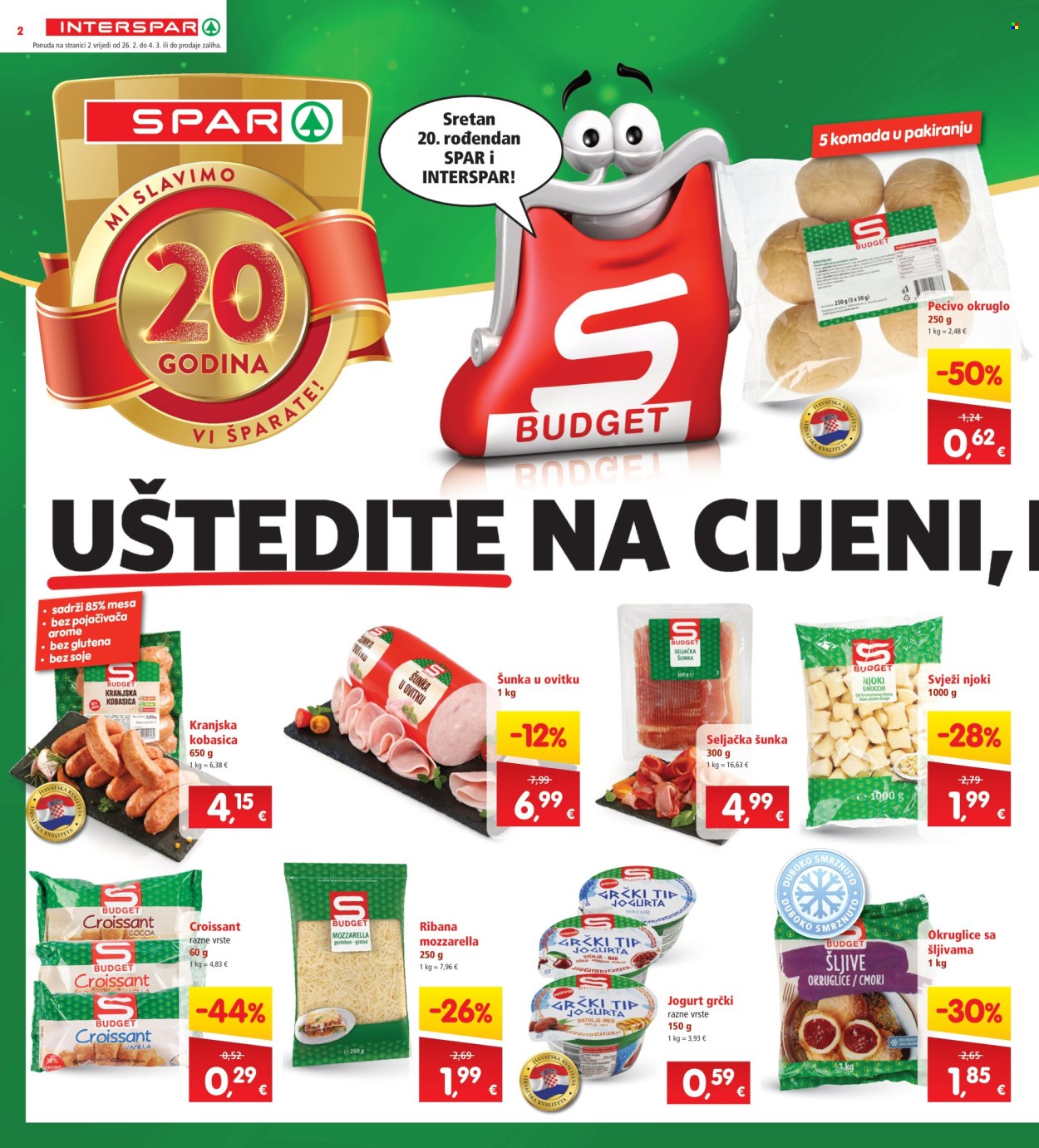INTERSPAR katalog - 26.02.2025. - 04.03.2025. Stranica 2