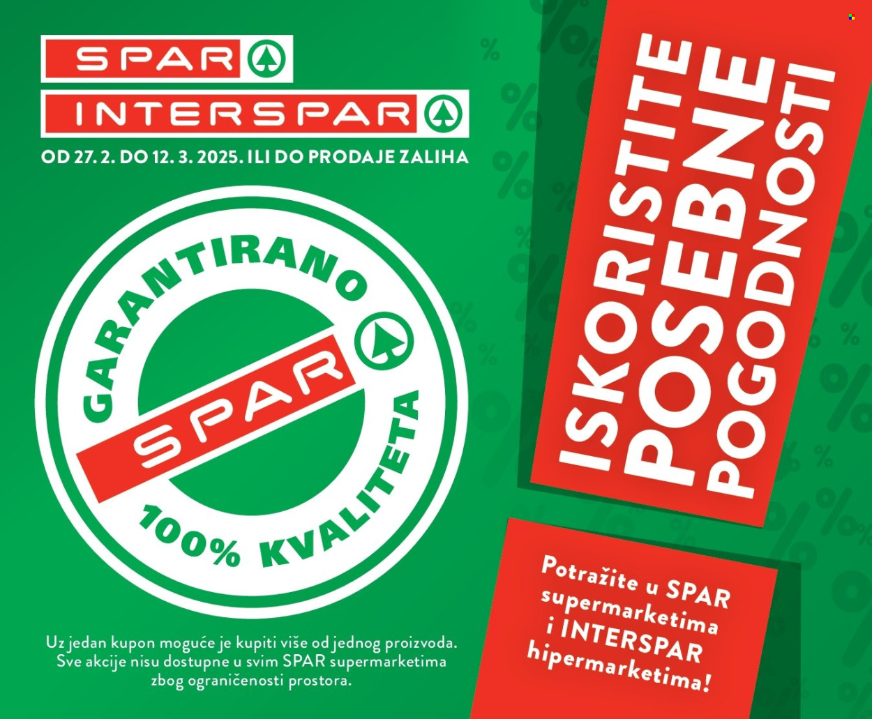 INTERSPAR katalog - 27.02.2025. - 12.03.2025. Stranica 1