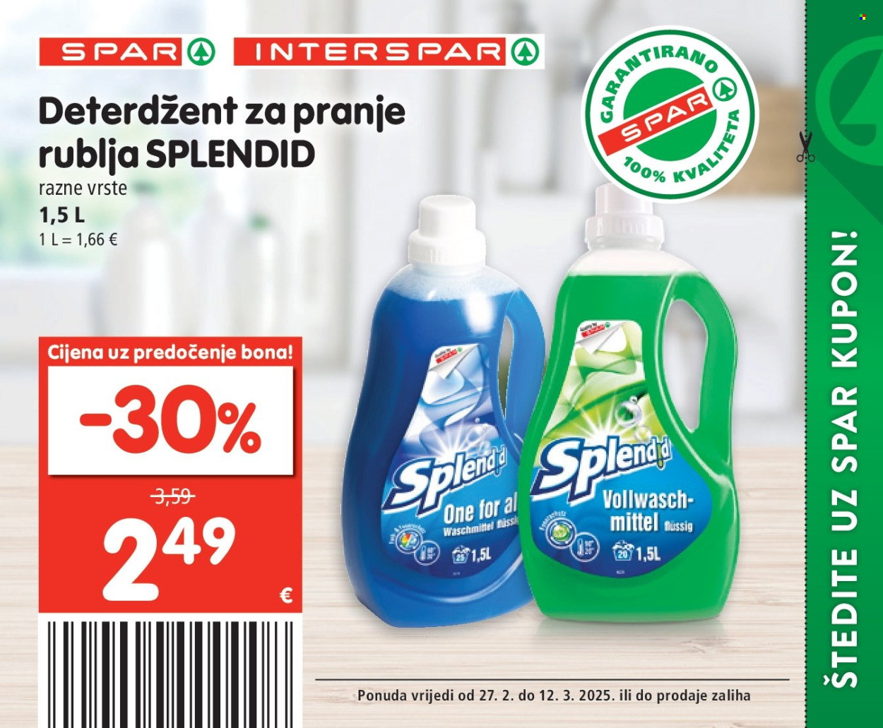 INTERSPAR katalog - 27.02.2025. - 12.03.2025. Stranica 62