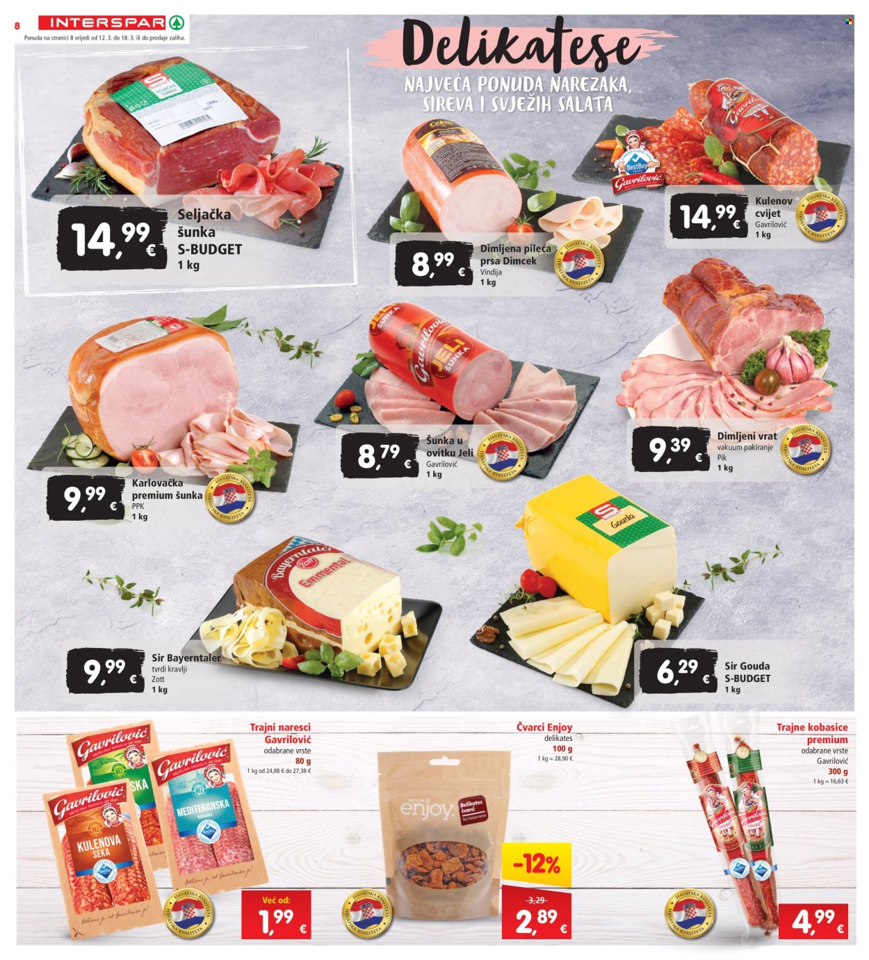 INTERSPAR katalog - 12.03.2025. - 18.03.2025. Stranica 8