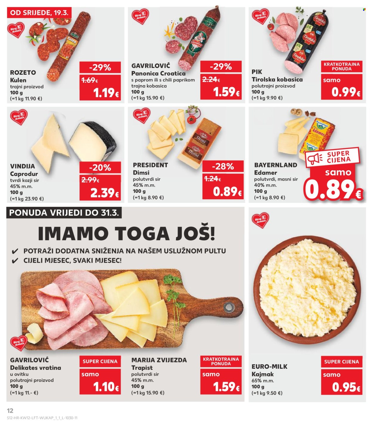 Kaufland katalog - 19.03.2025. - 25.03.2025. Stranica 12