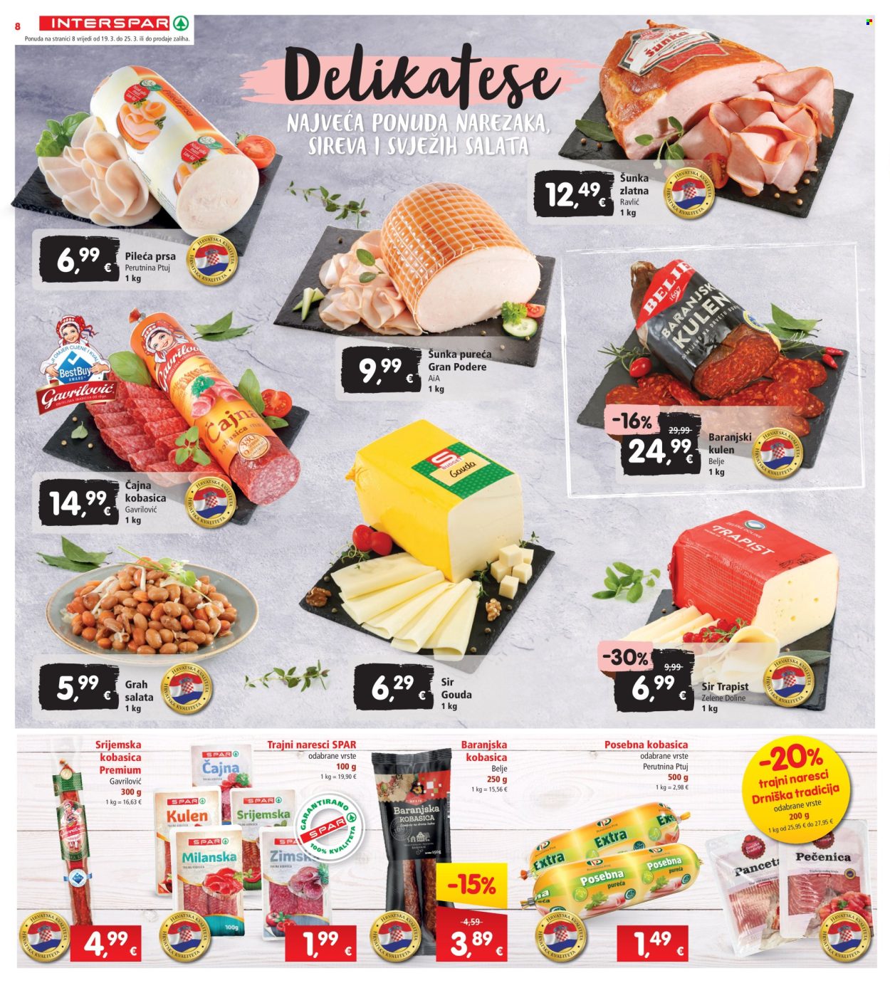 INTERSPAR katalog - 19.03.2025. - 25.03.2025. Stranica 8
