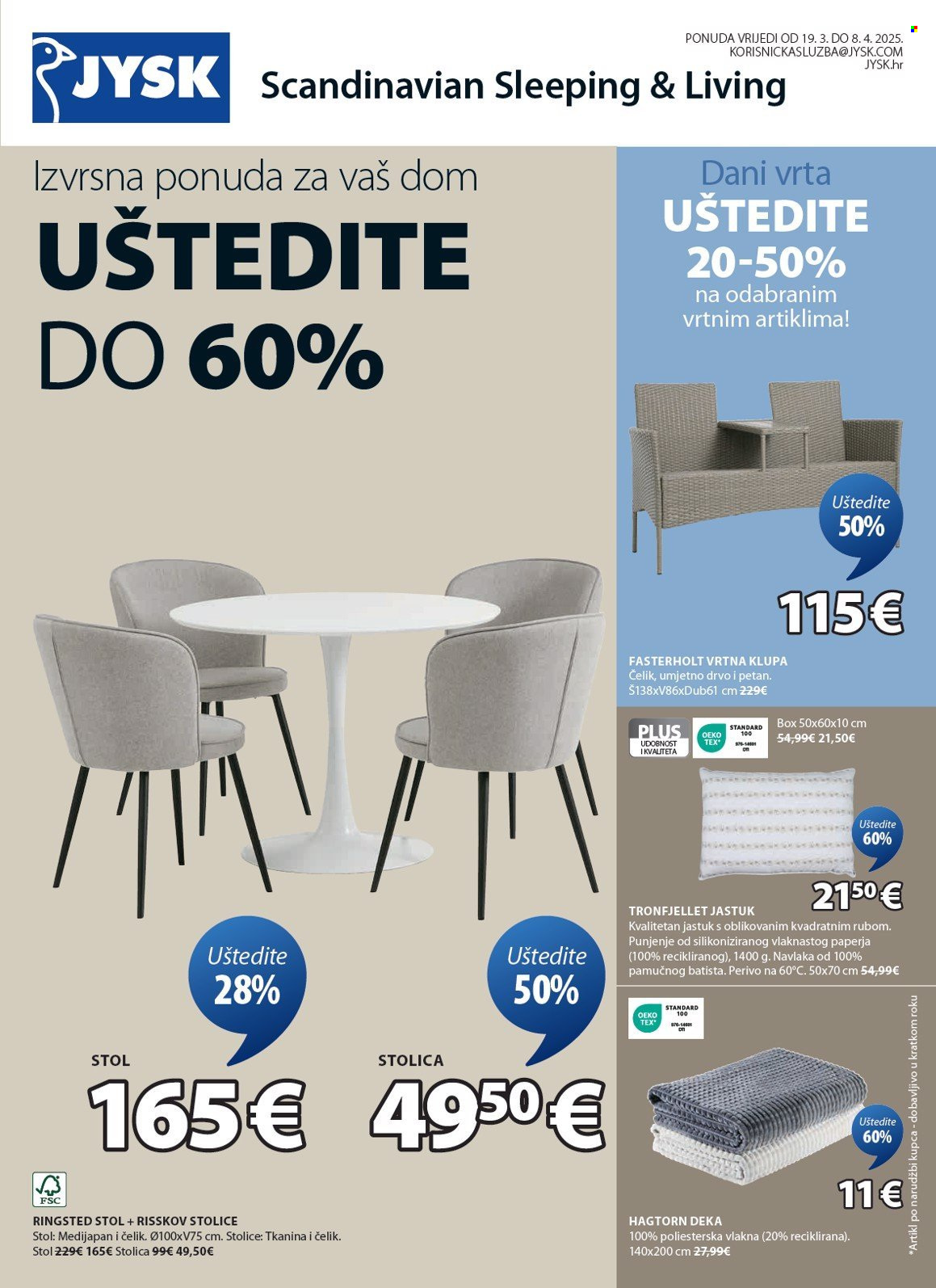 JYSK katalog - 19.03.2025. - 08.04.2025. Stranica 2