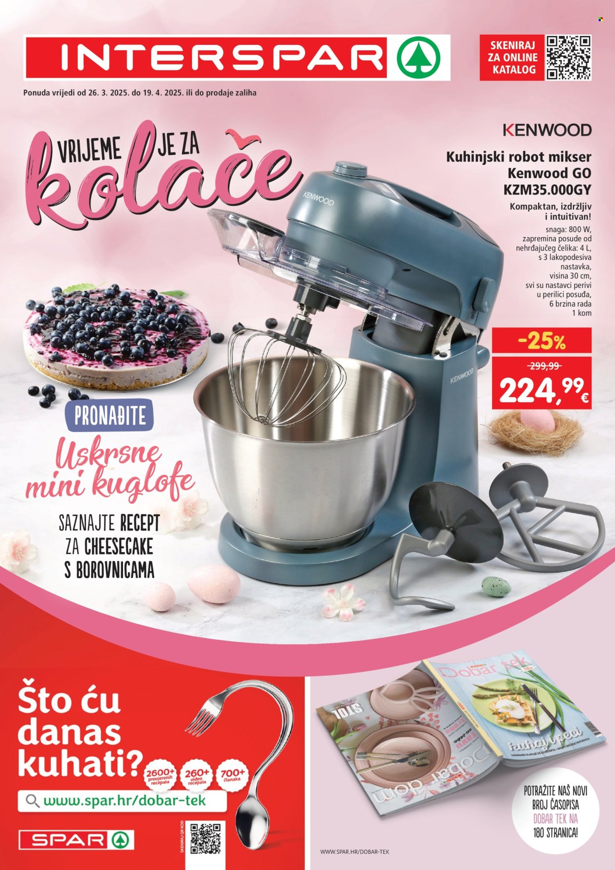 INTERSPAR katalog - 26.03.2025. - 19.04.2025. Stranica 1