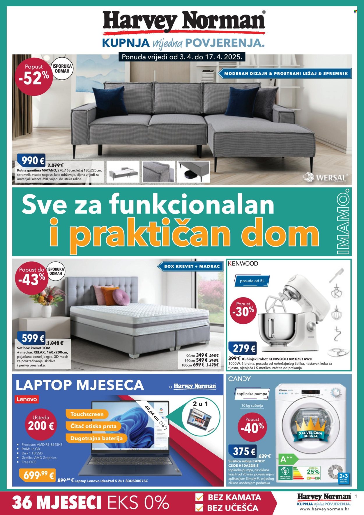 Harvey Norman katalog - 03.04.2025. - 17.04.2025. Stranica 1