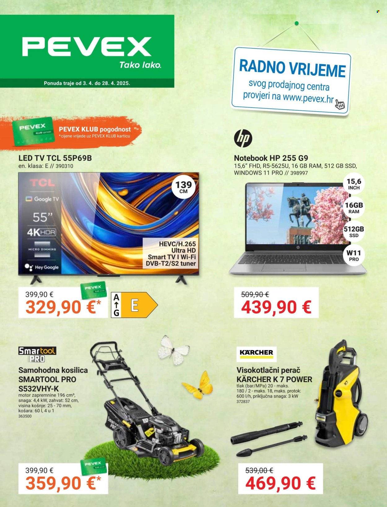 Pevex katalog - 03.04.2025. - 28.04.2025. Stranica 1
