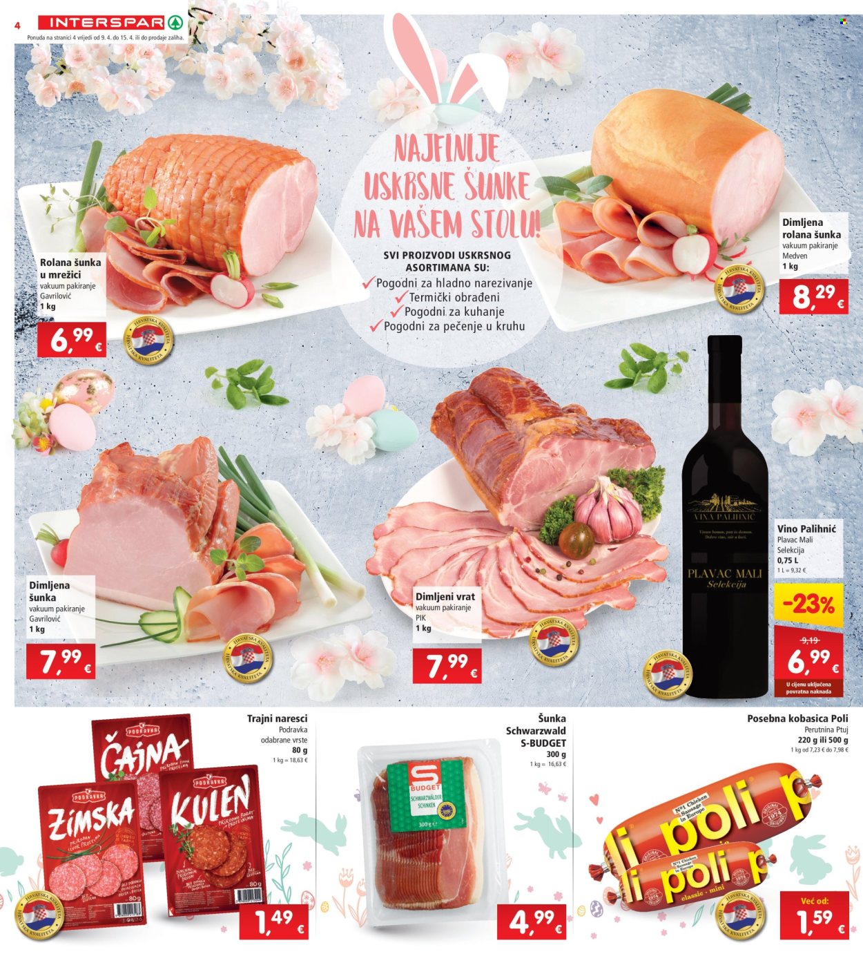 INTERSPAR katalog - 09.04.2025. - 15.04.2025. Stranica 4