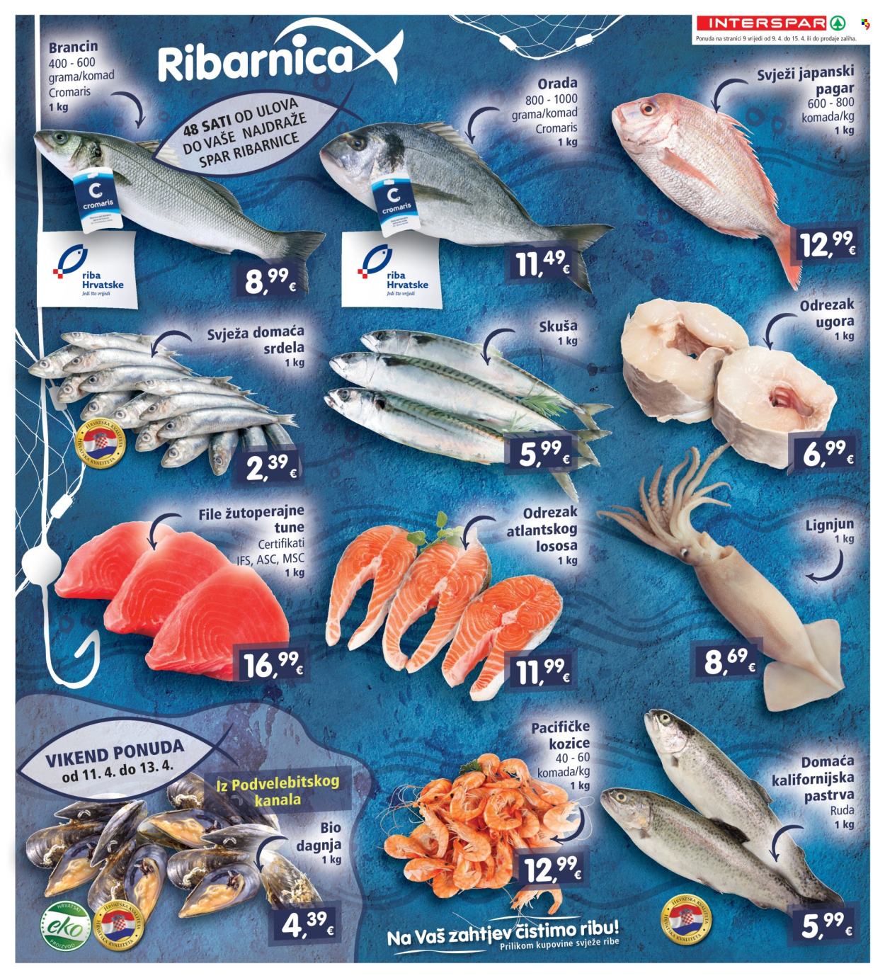 INTERSPAR katalog - 09.04.2025. - 15.04.2025. Stranica 9