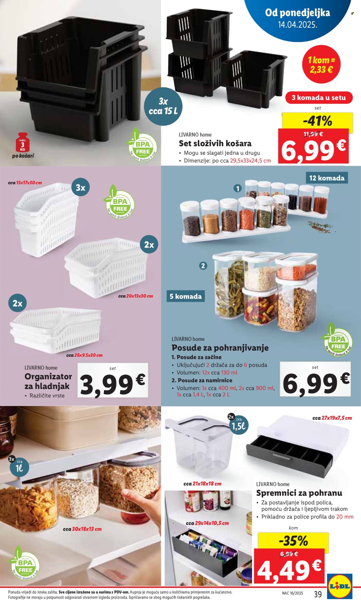 Lidl katalog - 14.04.2025. - 19.04.2025. Stranica 39