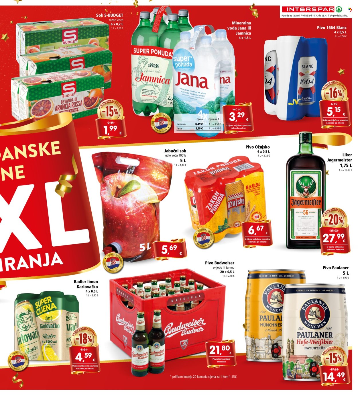 INTERSPAR katalog - 16.04.2025. - 22.04.2025. Stranica 7