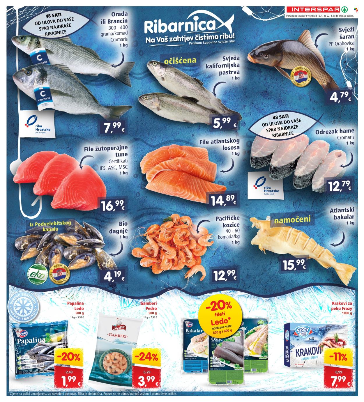 INTERSPAR katalog - 16.04.2025. - 22.04.2025. Stranica 9