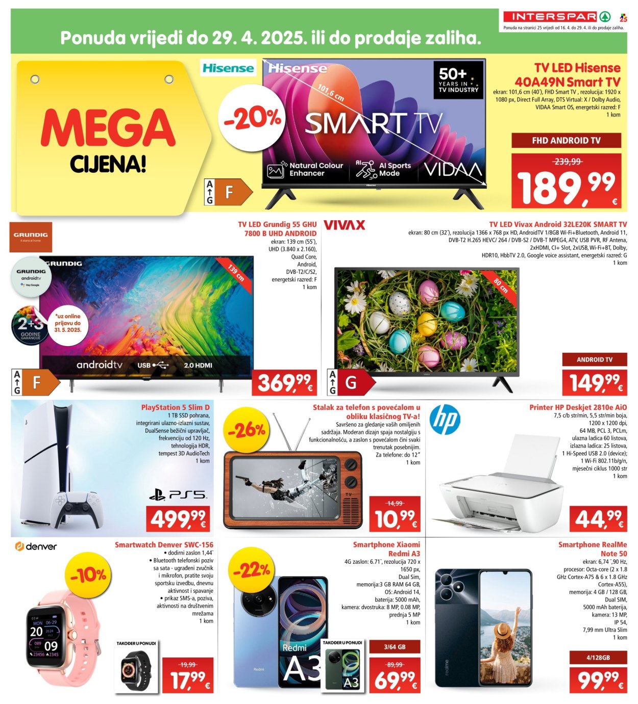 INTERSPAR katalog - 16.04.2025. - 22.04.2025. Stranica 25