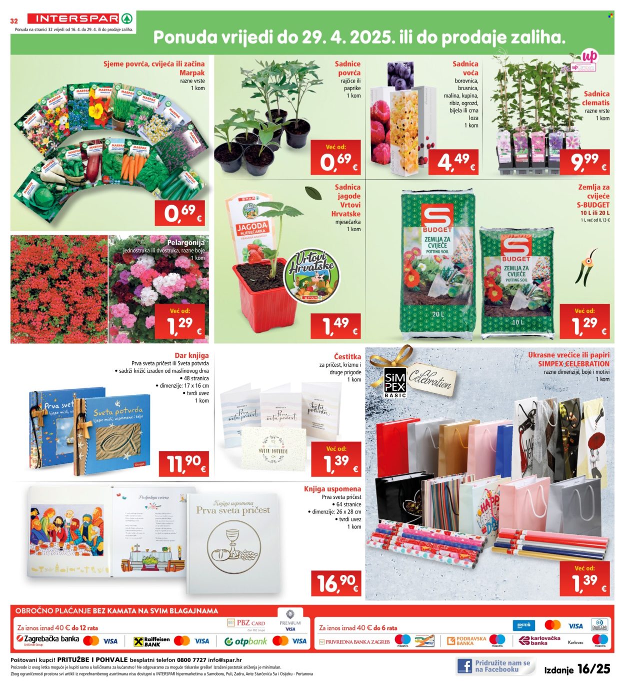 INTERSPAR katalog - 16.04.2025. - 22.04.2025. Stranica 32