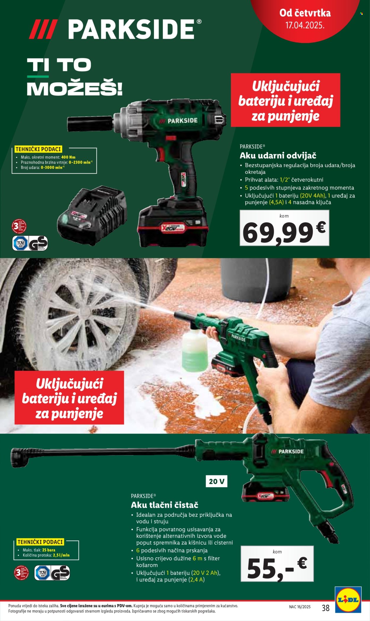 Lidl katalog - 17.04.2025. - 19.04.2025. Stranica 38