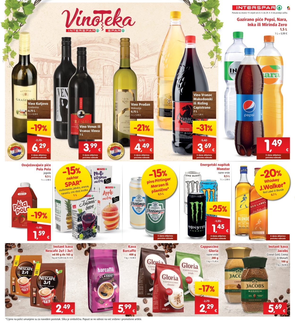 INTERSPAR katalog - 23.04.2025. - 29.04.2025. Stranica 15