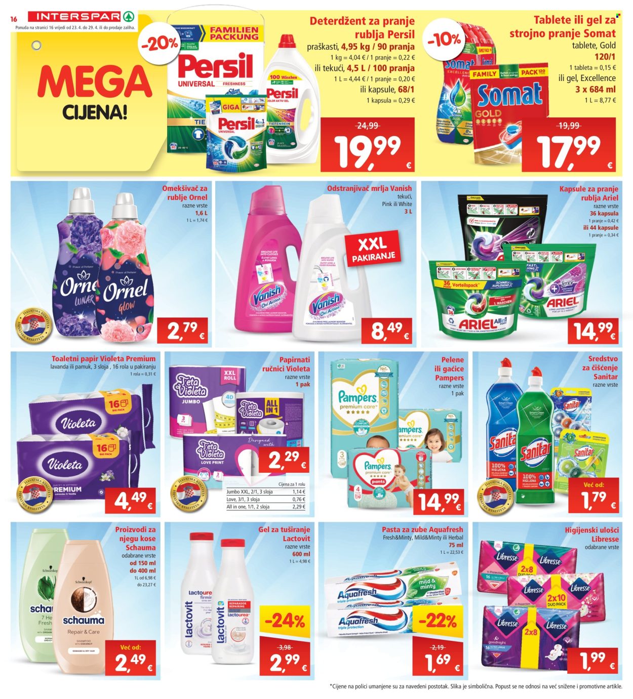 INTERSPAR katalog - 23.04.2025. - 29.04.2025. Stranica 16