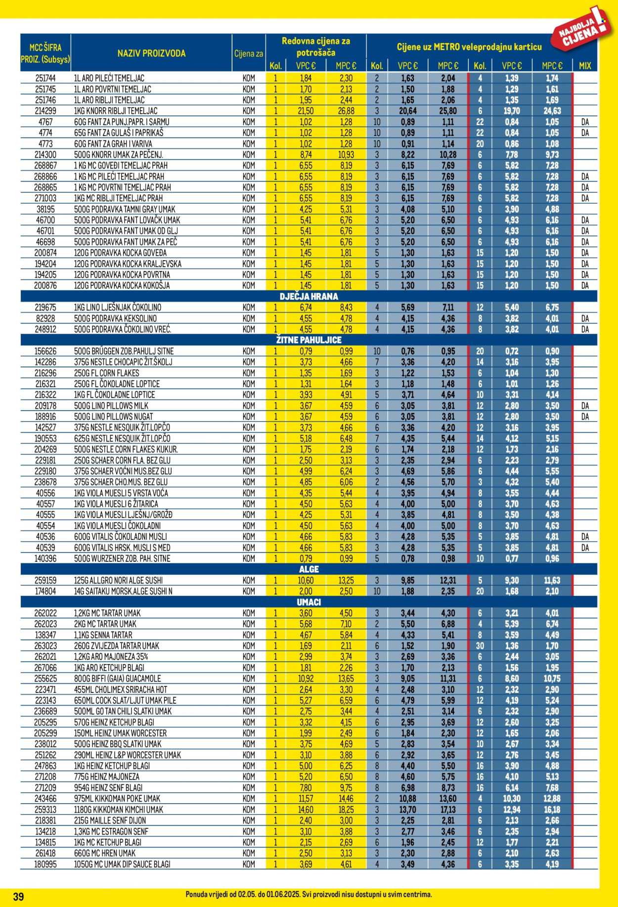Metro katalog - 01.05.2025. - 31.05.2025. Stranica 39