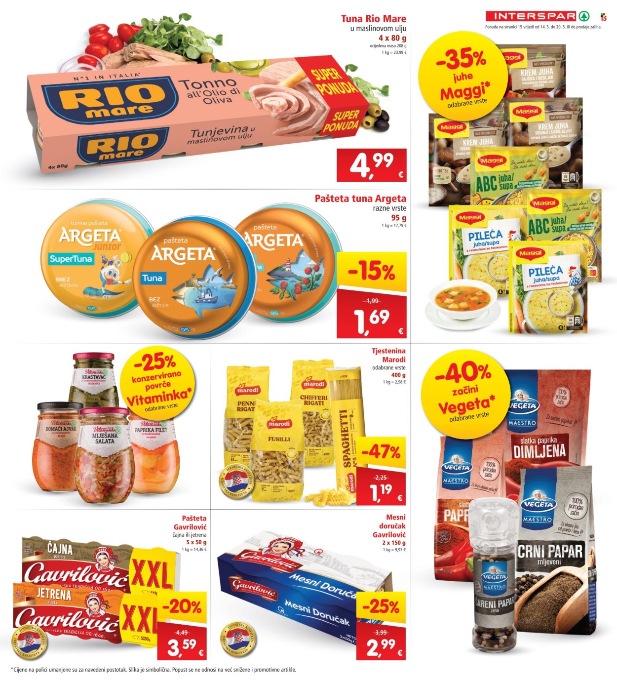 INTERSPAR katalog - 14.05.2025. - 20.05.2025. Stranica 15