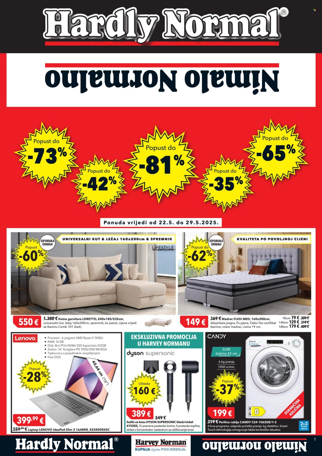 Harvey Norman katalog - 22.05.2025. - 29.05.2025. Stranica 1