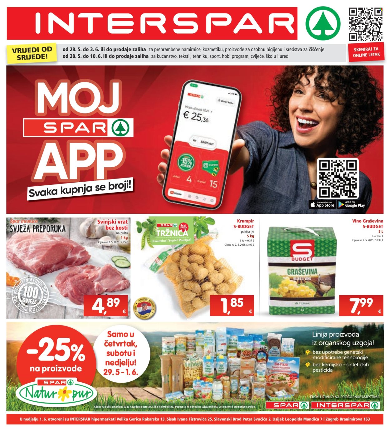 INTERSPAR katalog - 28.05.2025. - 03.06.2025. Stranica 1