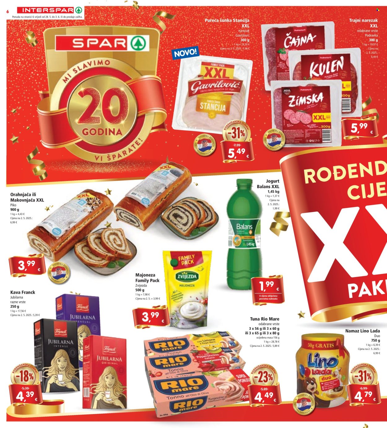 INTERSPAR katalog - 28.05.2025. - 03.06.2025. Stranica 6