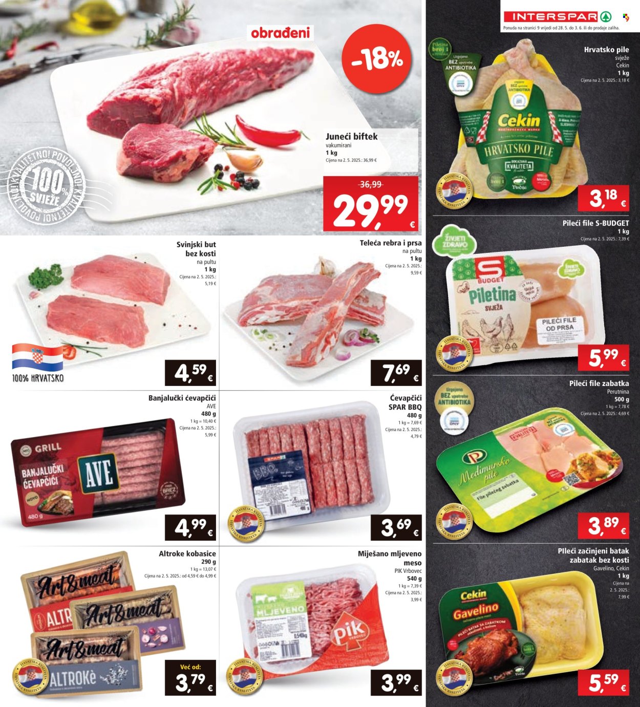 INTERSPAR katalog - 28.05.2025. - 03.06.2025. Stranica 9