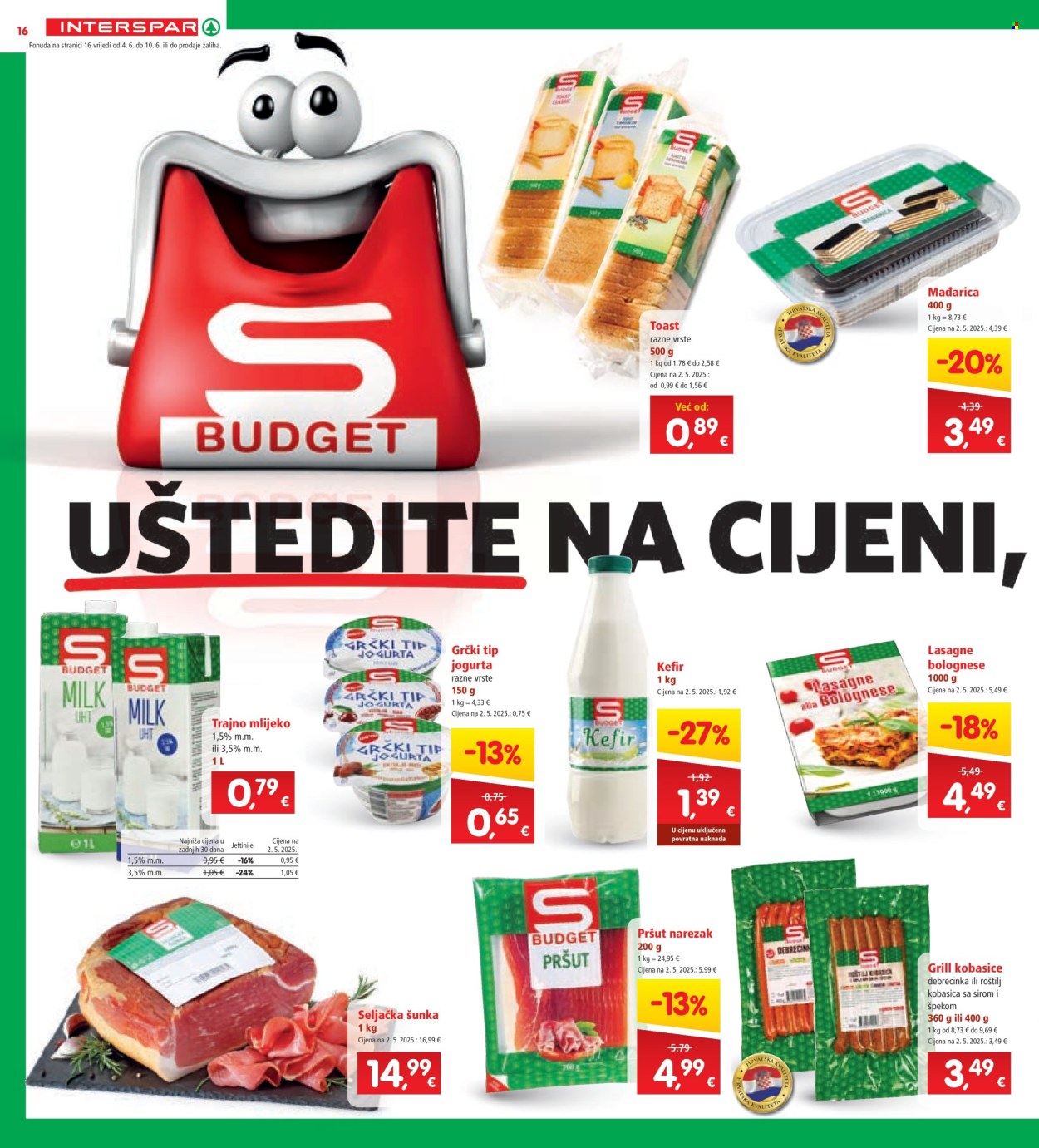 INTERSPAR katalog - 04.06.2025. - 10.06.2025. Stranica 16
