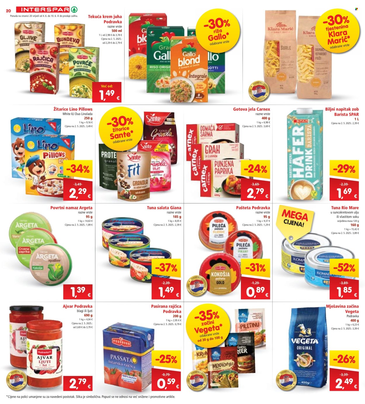 INTERSPAR katalog - 04.06.2025. - 10.06.2025. Stranica 20