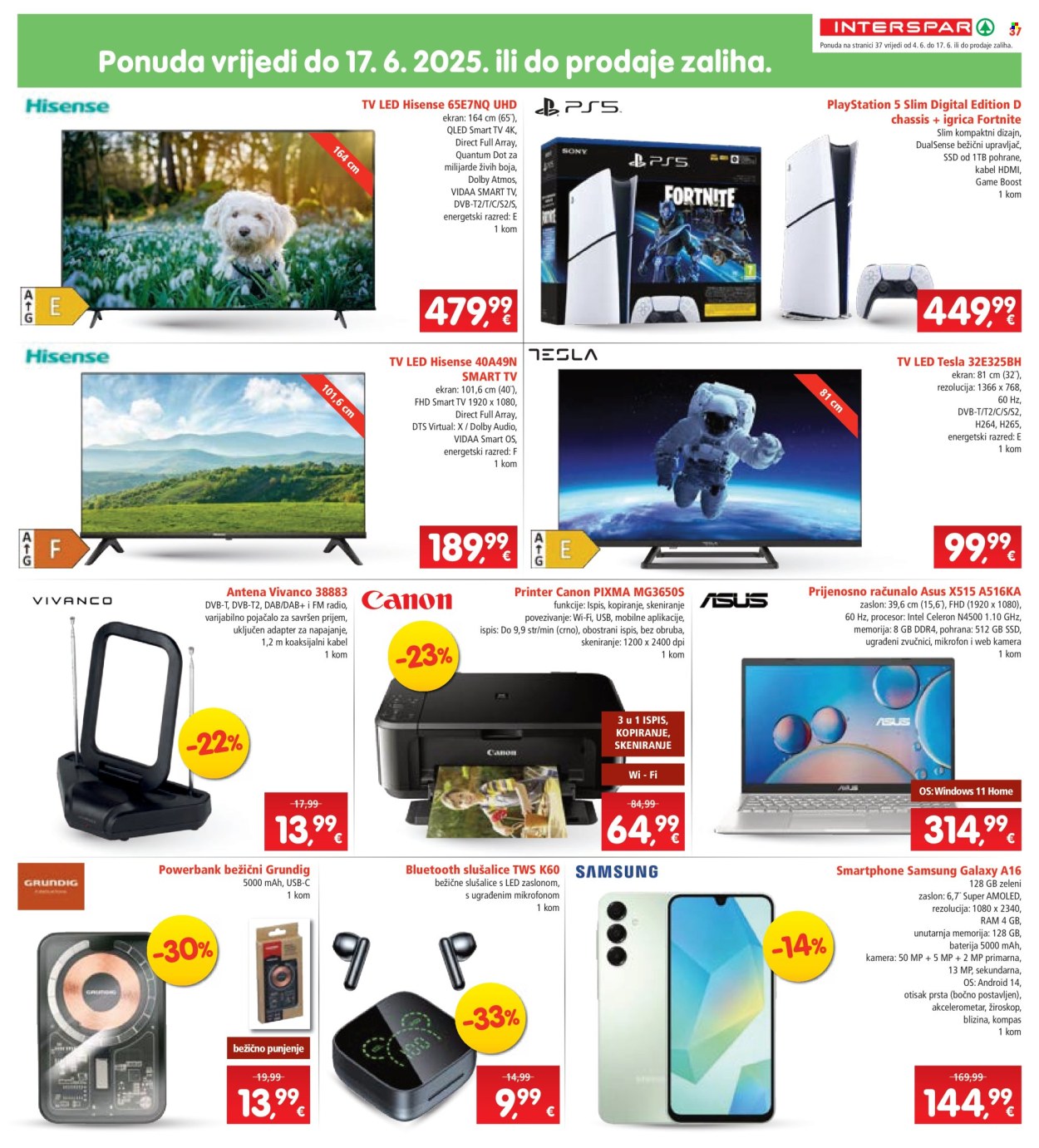 INTERSPAR katalog - 04.06.2025. - 10.06.2025. Stranica 37