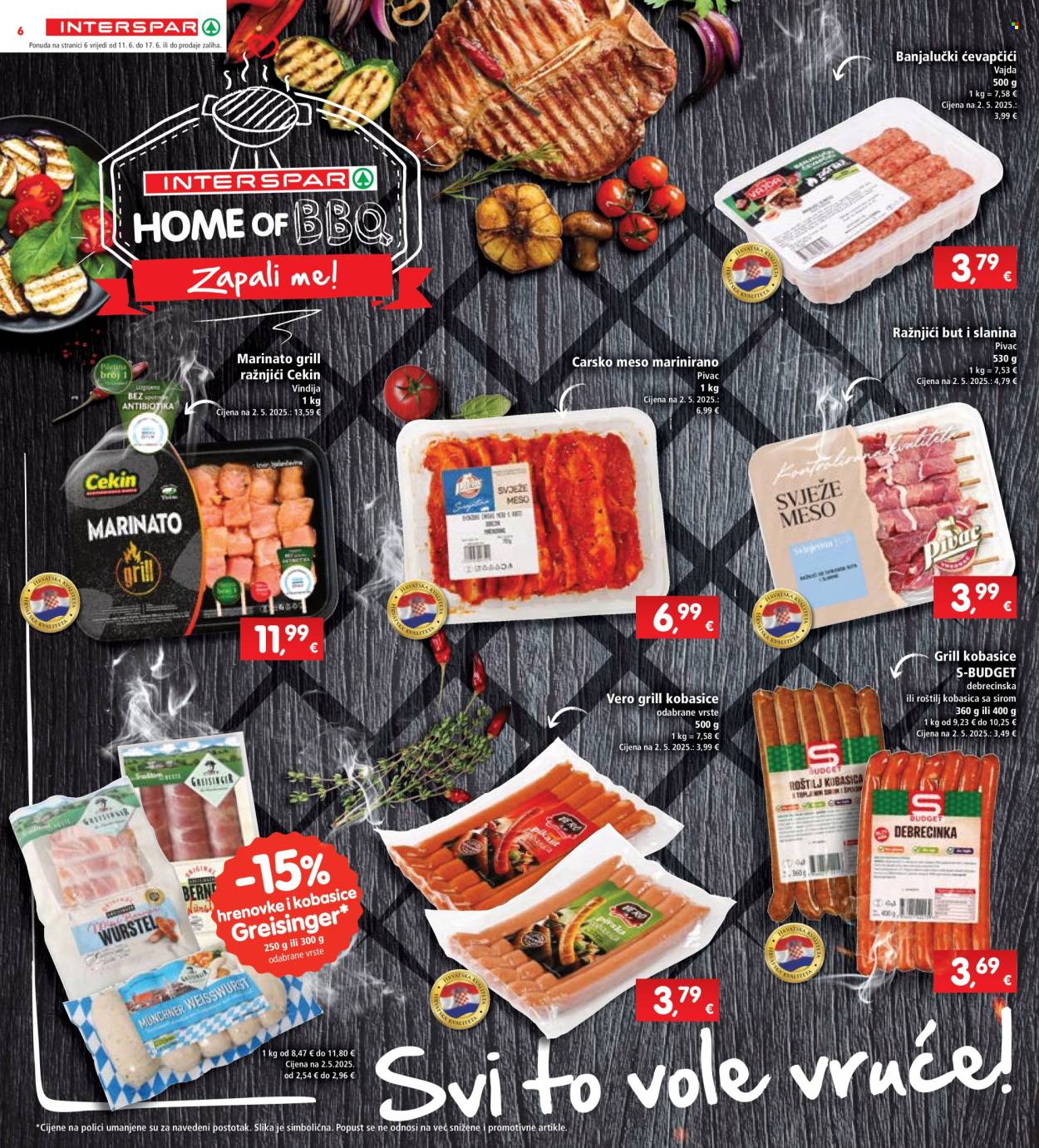 INTERSPAR katalog - 11.06.2025. - 17.06.2025. Stranica 6