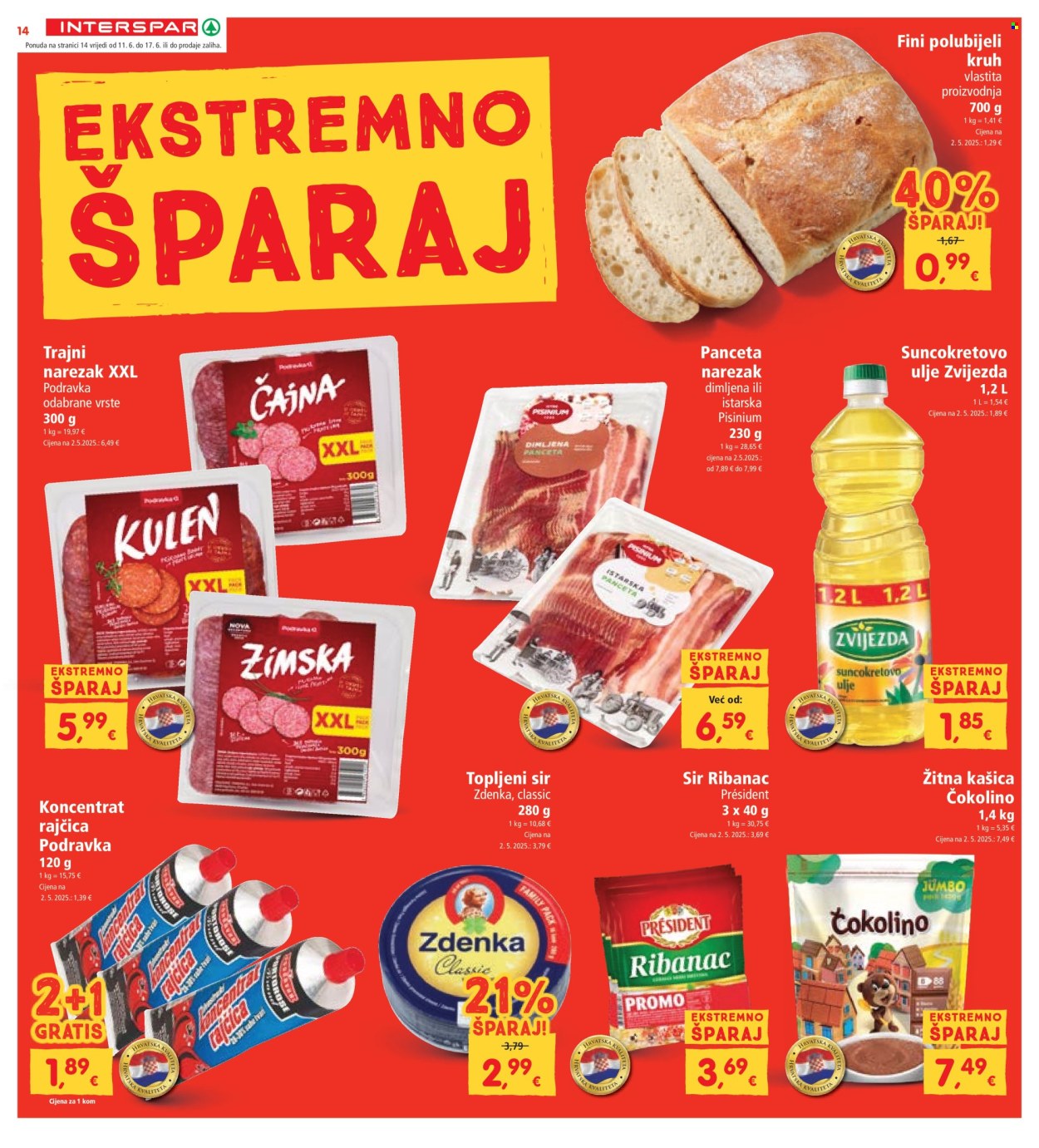 INTERSPAR katalog - 11.06.2025. - 17.06.2025. Stranica 14