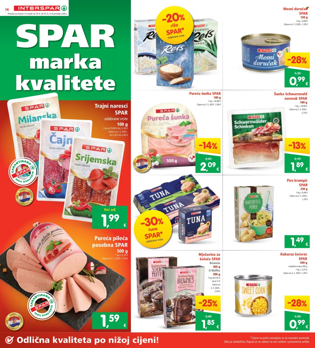 INTERSPAR katalog - 18.06.2025. - 24.06.2025. Stranica 14