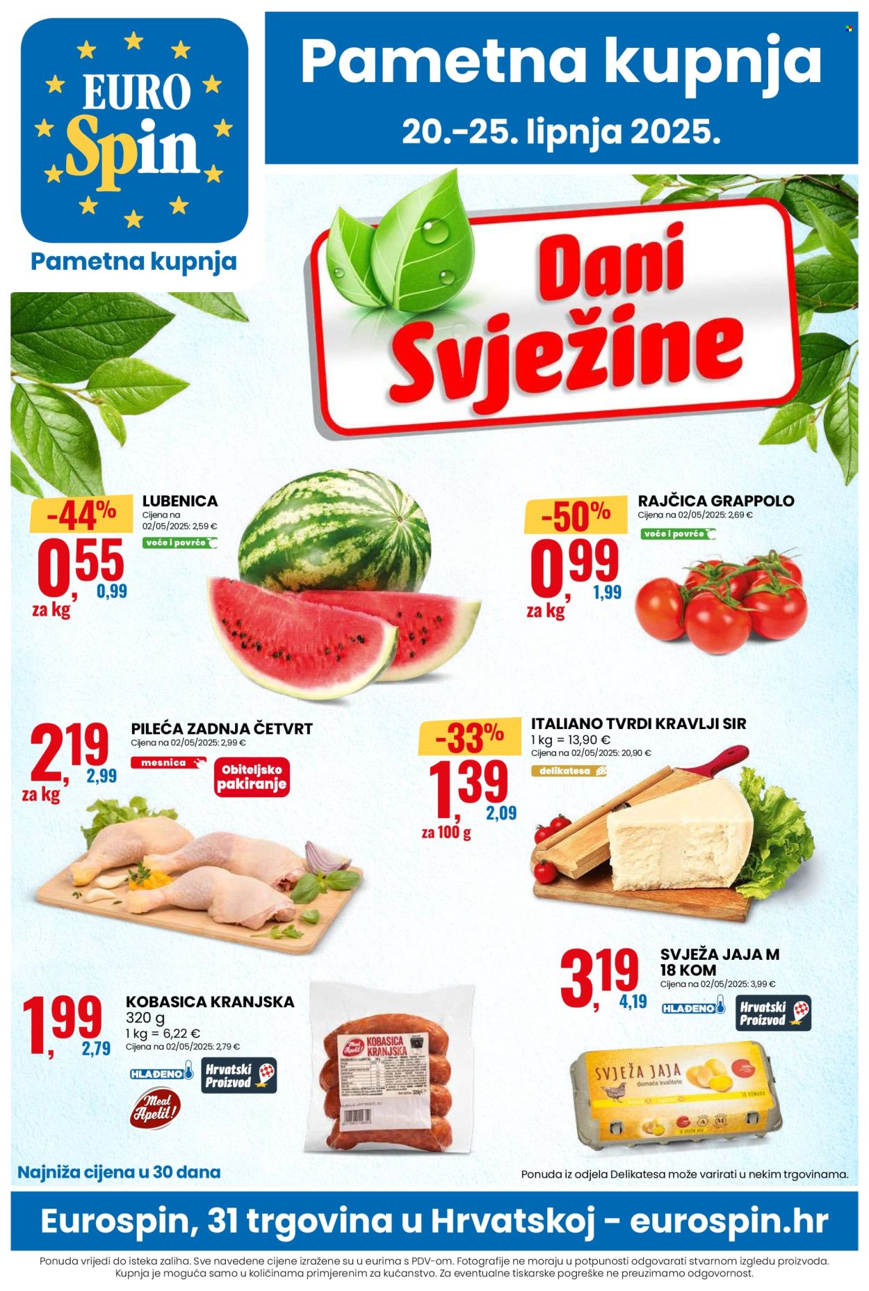 Eurospin katalog - 20.06.2025. - 25.06.2025. Stranica 1