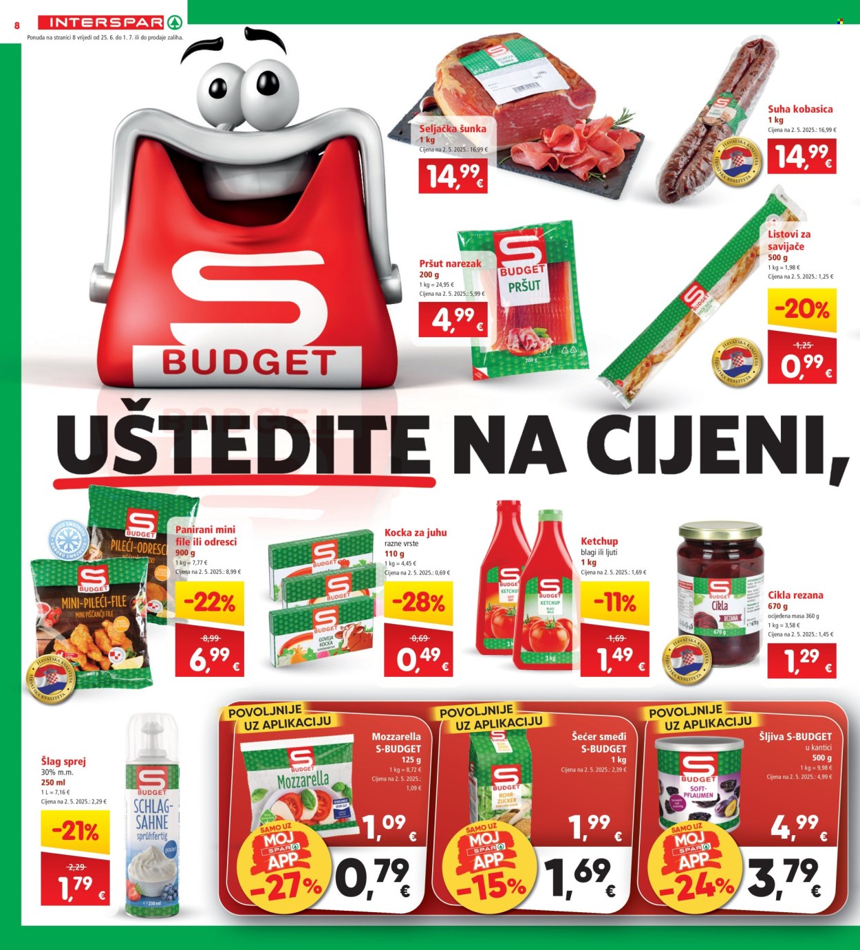 INTERSPAR katalog - 25.06.2025. - 01.07.2025. Stranica 8