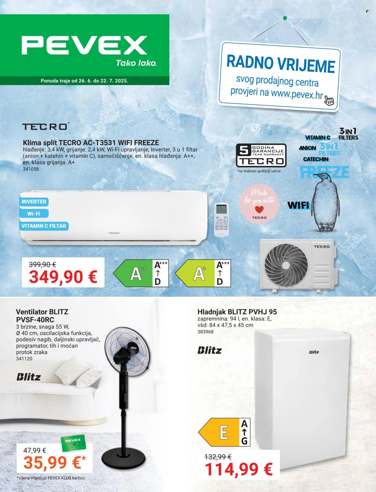 Pevex katalog - 26.06.2025. - 22.07.2025. Stranica 1