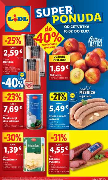 Lidl katalog - 10.07.2025. - 13.07.2025.