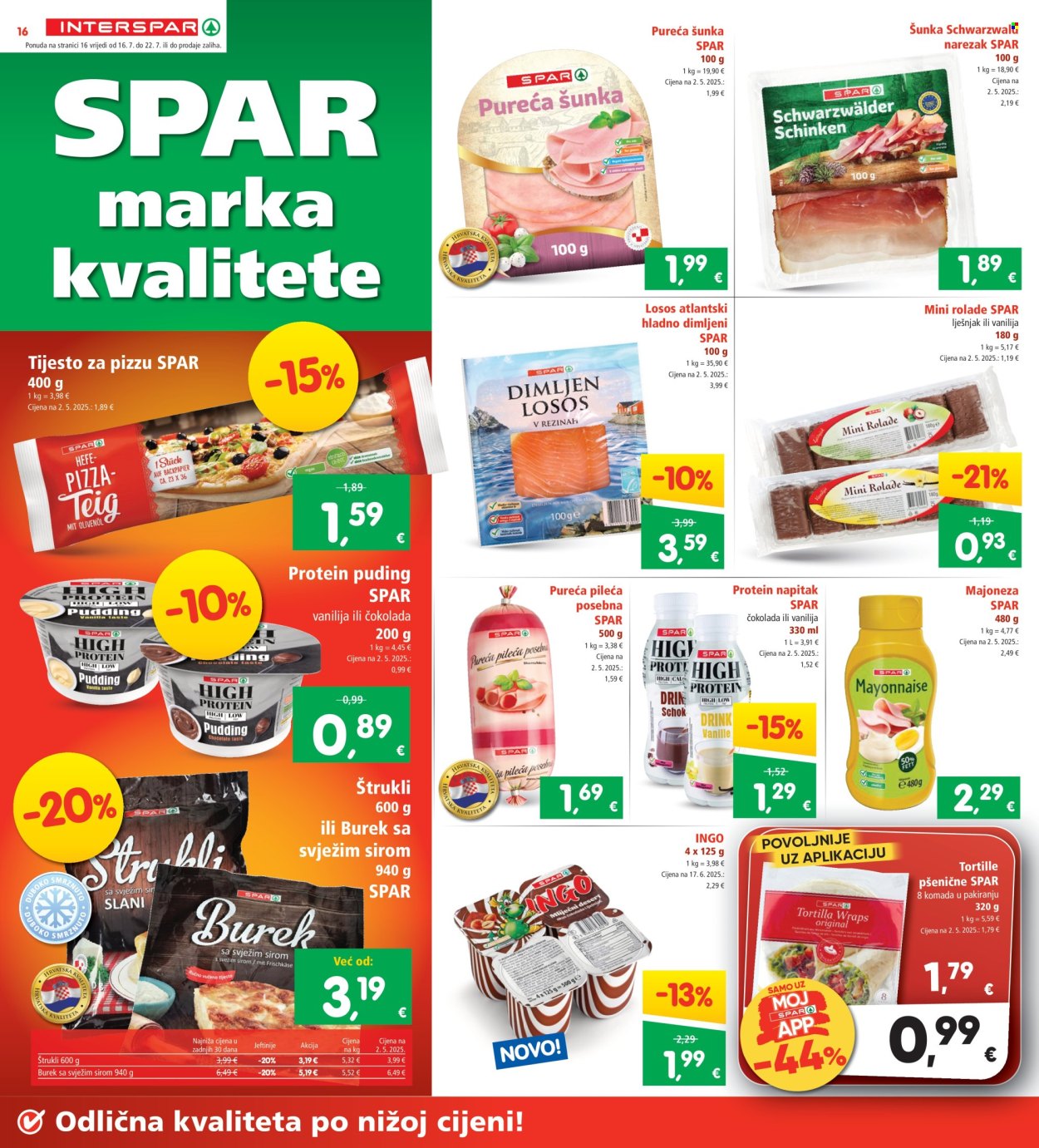 INTERSPAR katalog - 16.07.2025. - 22.07.2025. Stranica 16